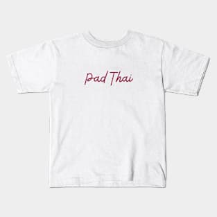 Pad Thai - maroon red Kids T-Shirt